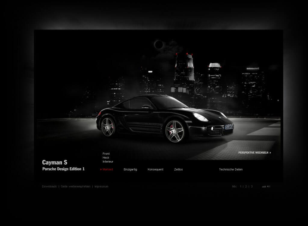 Animation and Webprogramming for Porsche